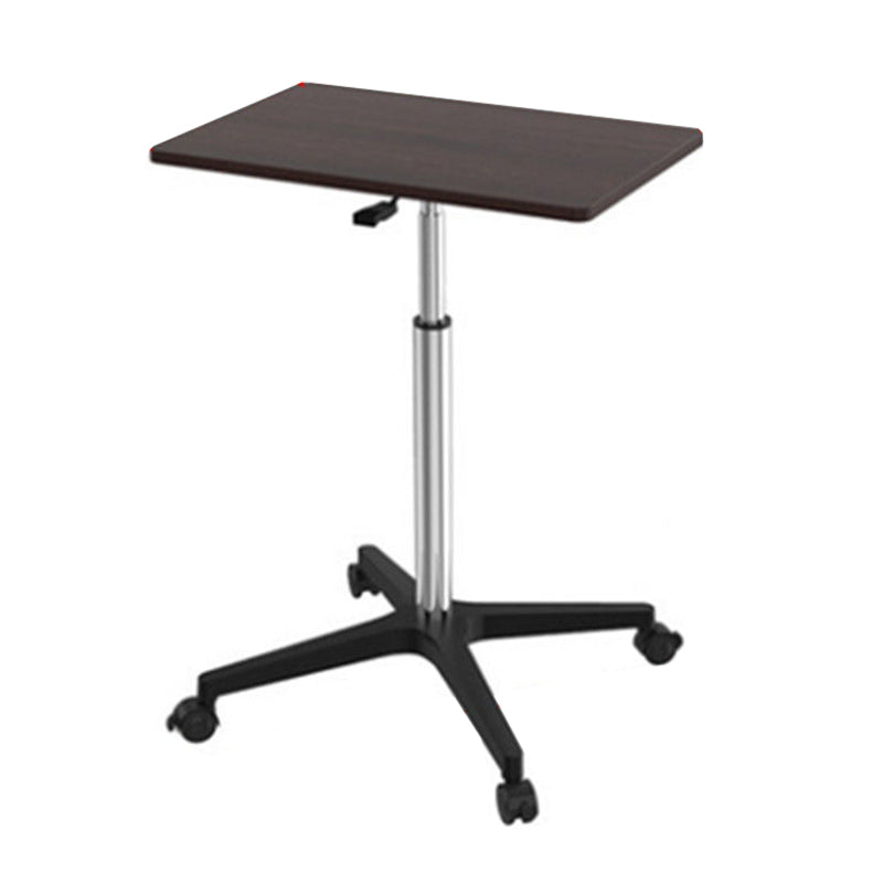 Artificial Wood Standing Desk with Caster Wheels Office Desk for Bedroom