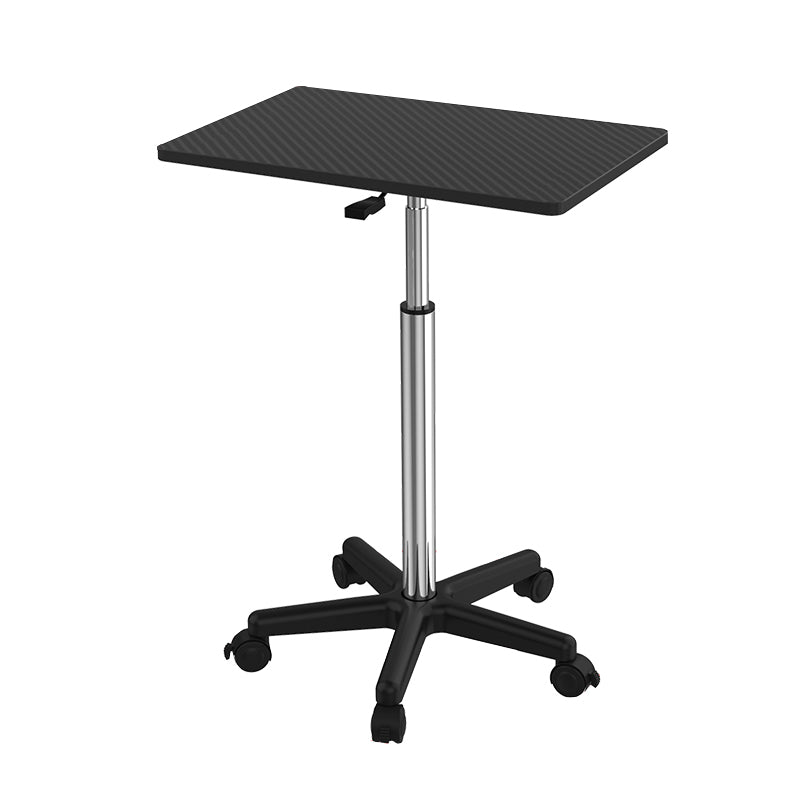 Artificial Wood Standing Desk with Caster Wheels Office Desk for Bedroom