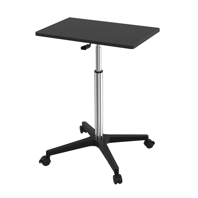 Artificial Wood Standing Desk with Caster Wheels Office Desk for Bedroom