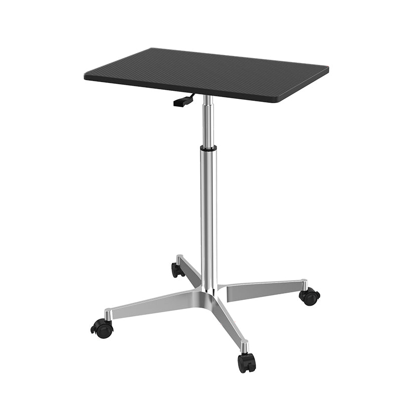 Artificial Wood Standing Desk with Caster Wheels Office Desk for Bedroom