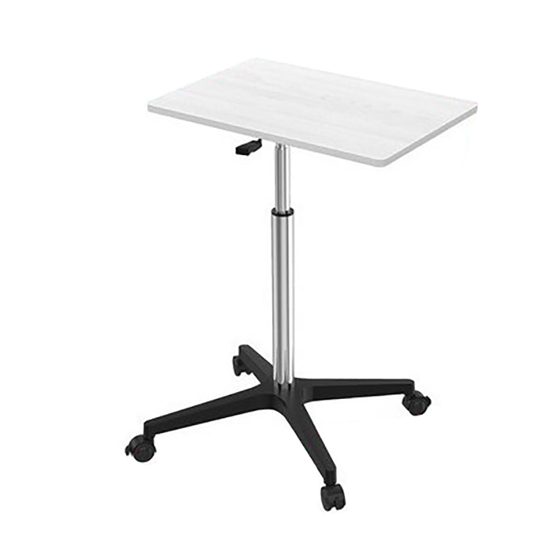 Artificial Wood Standing Desk with Caster Wheels Office Desk for Bedroom