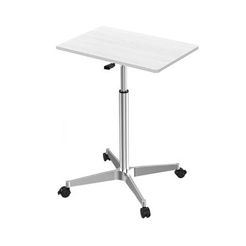 Artificial Wood Standing Desk with Caster Wheels Office Desk for Bedroom