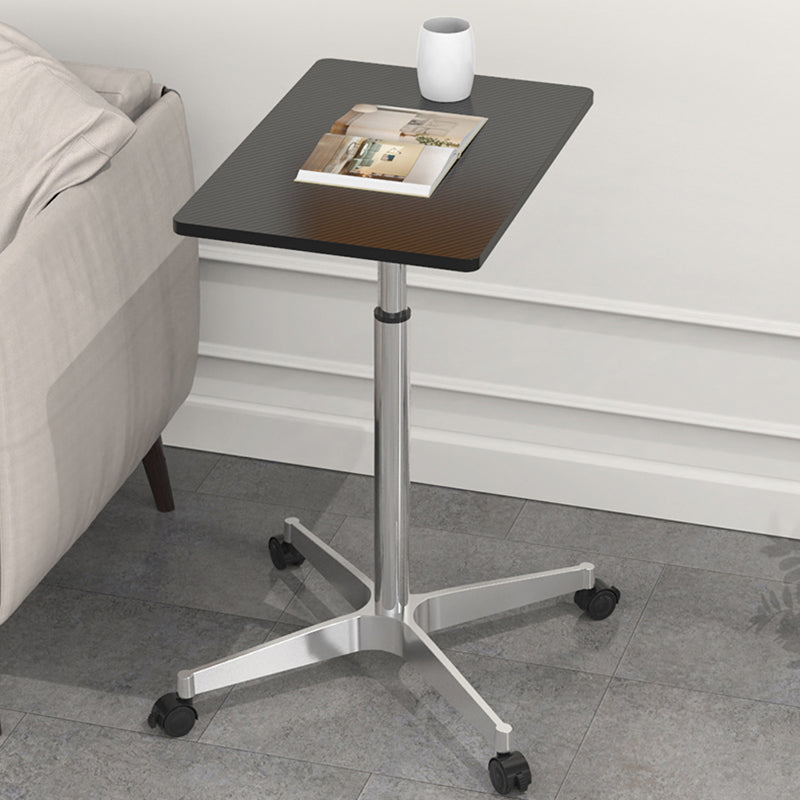 Artificial Wood Standing Desk with Caster Wheels Office Desk for Bedroom