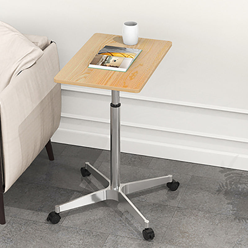 Artificial Wood Standing Desk with Caster Wheels Office Desk for Bedroom