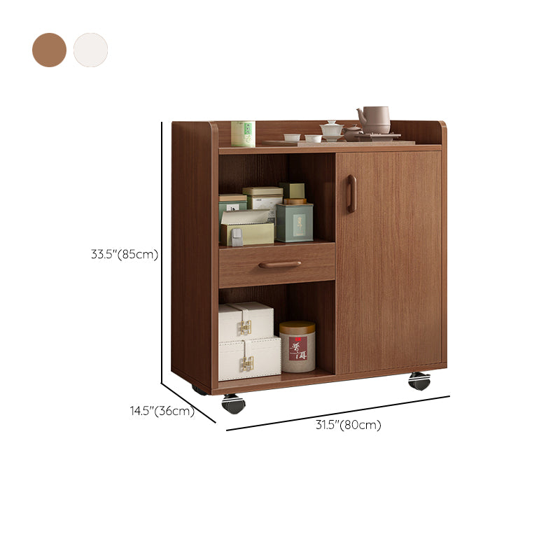 Engineered Wood Buffet Server Contemporary Dining Server for Dining Room