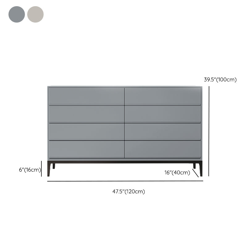 Modern Dining Buffet Engineered Wood and Stone Buffet Table with Drawers