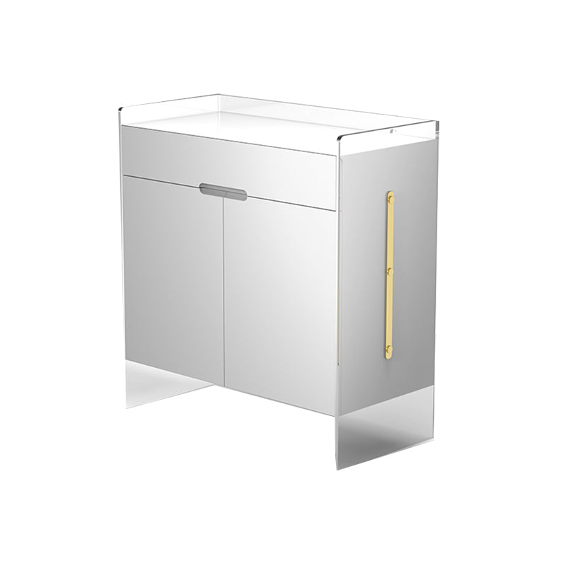 Contemporary Wood Buffet Sideboard Cabinets with Acrylic Frame Sideboard