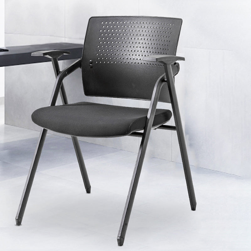 Mid-Back Ergonomic Conference Chair Contemporary Guest Chair without Wheels