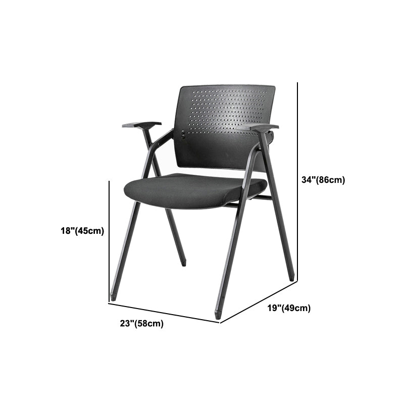 Mid-Back Ergonomic Conference Chair Contemporary Guest Chair without Wheels