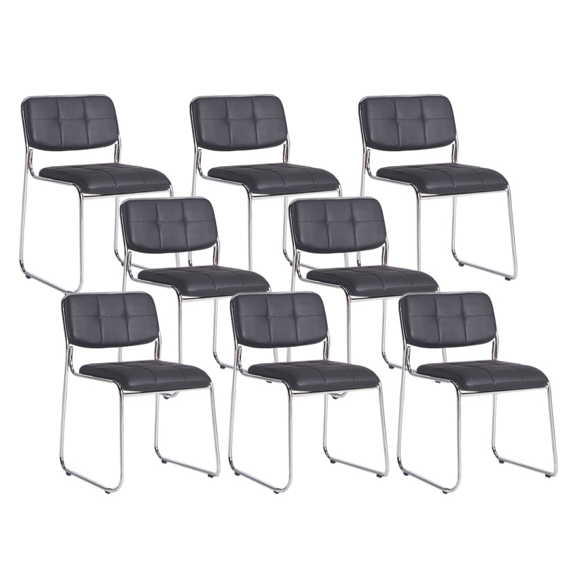 Low Back Conference Chair Contemporary No Wheels Guest Chair