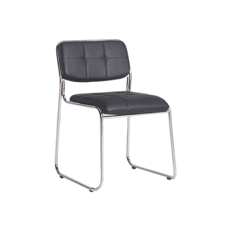 Low Back Conference Chair Contemporary No Wheels Guest Chair