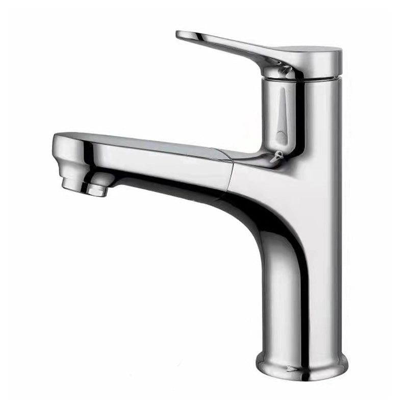 Contemporary Style Centerset Faucets Bathroom Faucets with Lever Handle