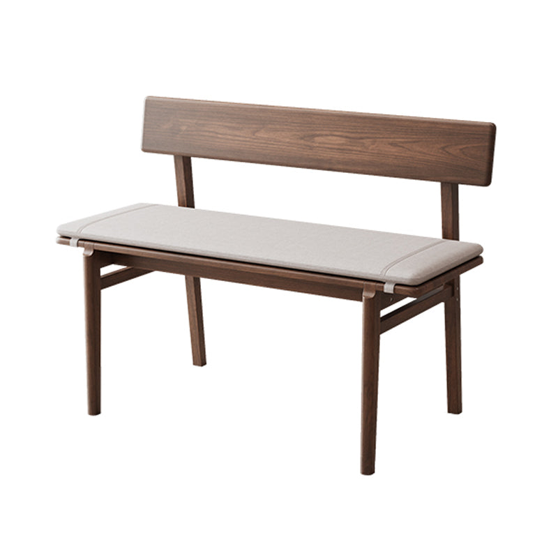 Rustic Dining Bench with Wood Frame, 29.5"H Bench with 4 Legs