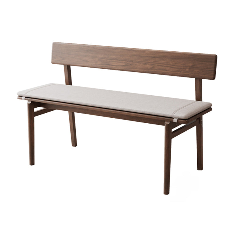 Rustic Dining Bench with Wood Frame, 29.5"H Bench with 4 Legs