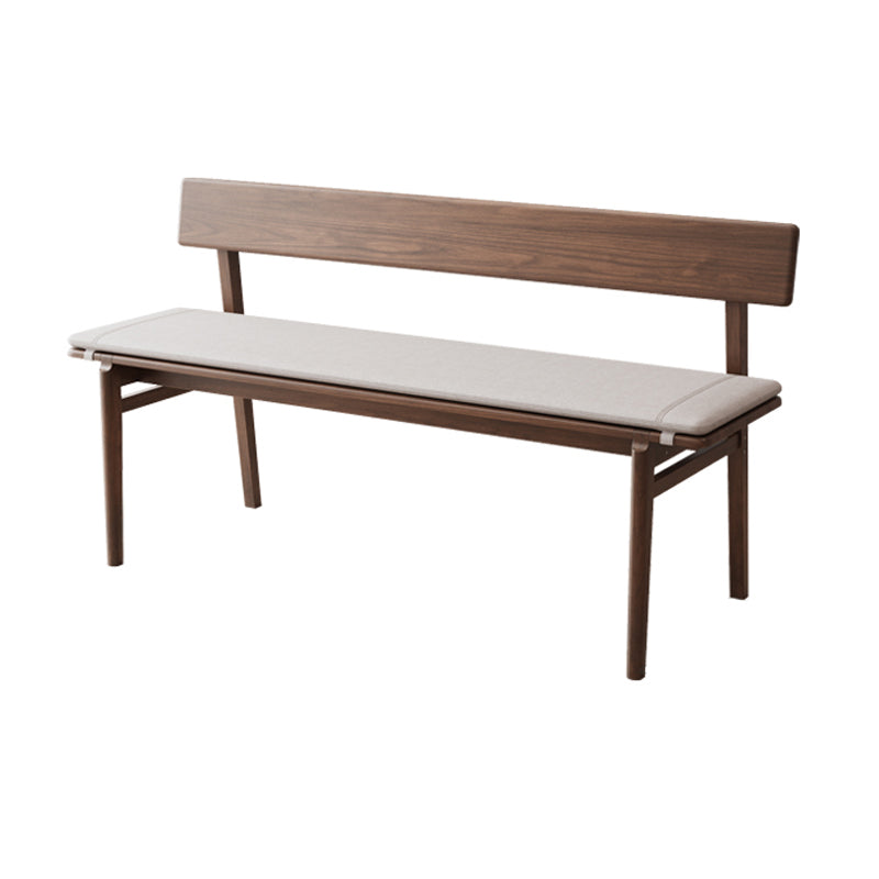 Rustic Dining Bench with Wood Frame, 29.5"H Bench with 4 Legs