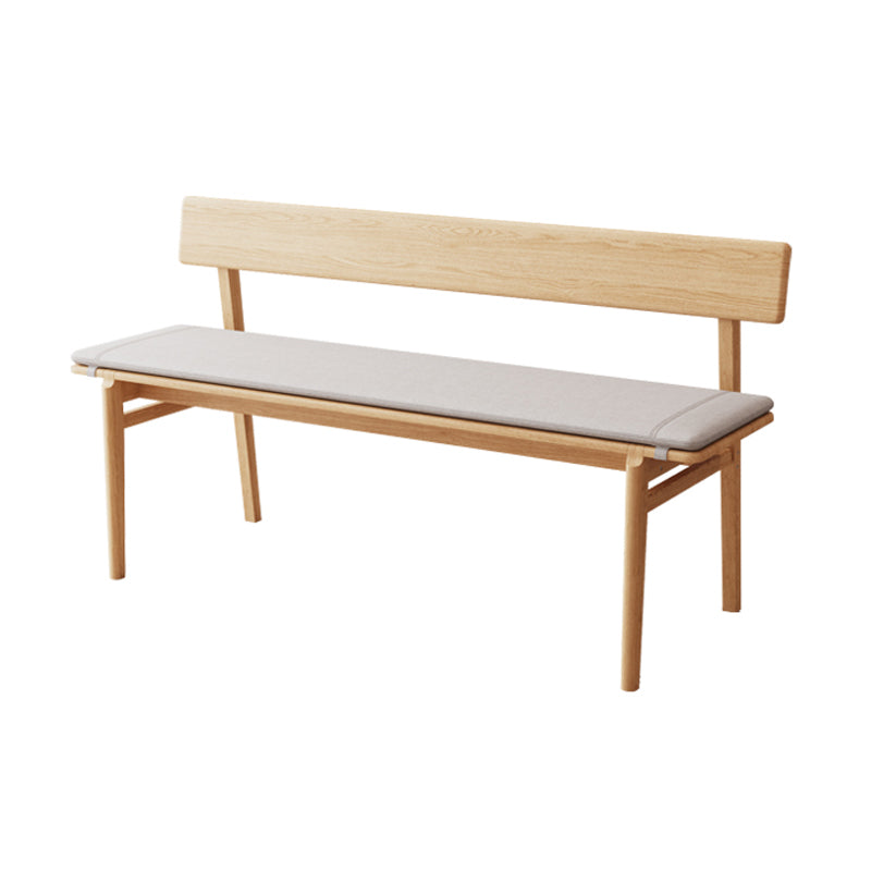 Rustic Dining Bench with Wood Frame, 29.5"H Bench with 4 Legs