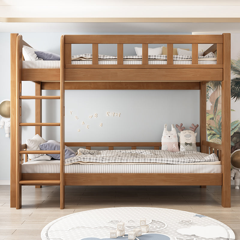 Scandinavian Standard Bunk with Guardrail and Built-In Ladder