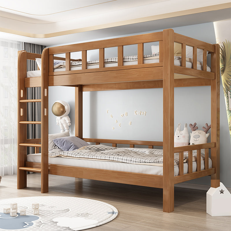 Scandinavian Standard Bunk with Guardrail and Built-In Ladder