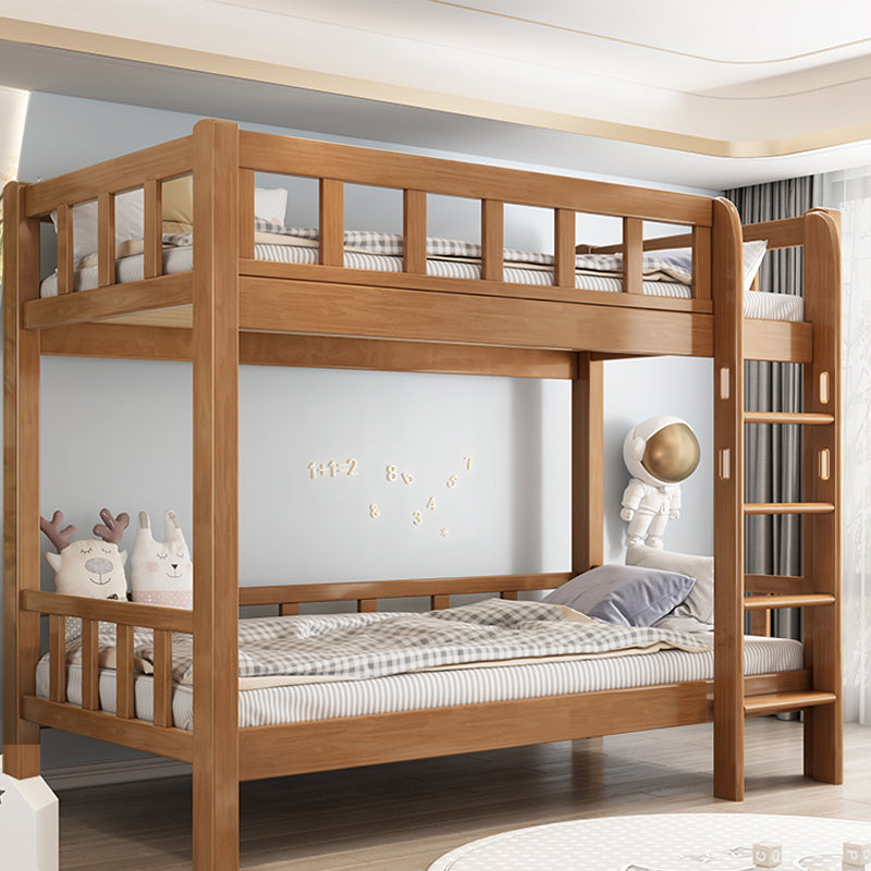 Scandinavian Standard Bunk with Guardrail and Built-In Ladder