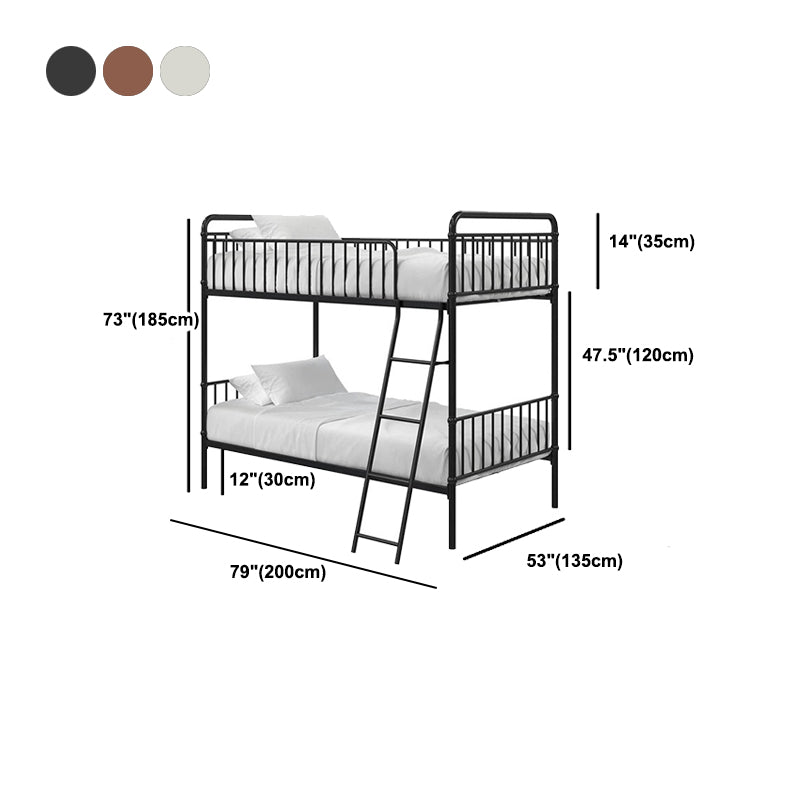 Contemporary Metal High Loft Slat Tall Toddler House Bed with Guardrail