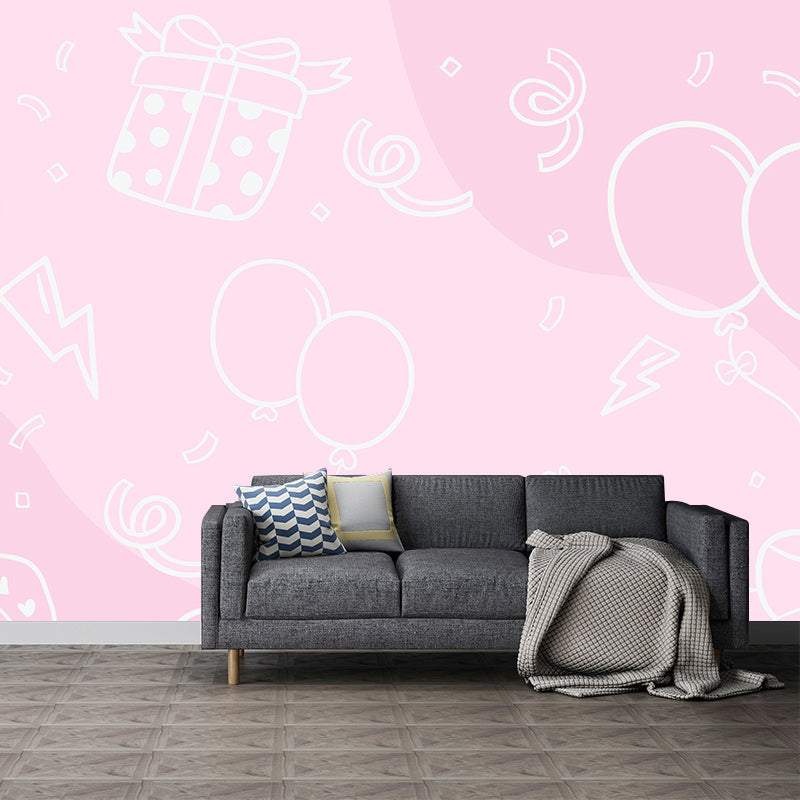 Modern Style Illustration Mural Wallpaper Minimalism Sitting Room Wall Mural