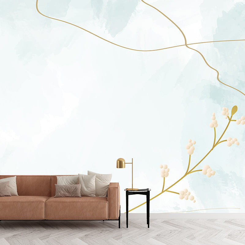 Modern Style Illustration Mural Wallpaper Minimalism Sitting Room Wall Mural