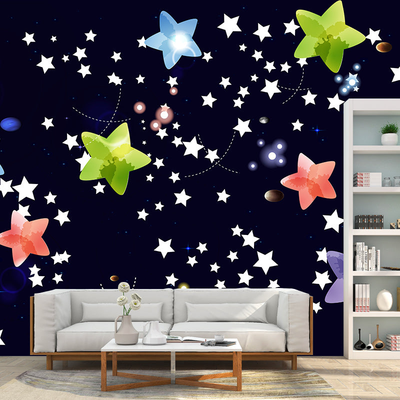 Decorative Illustration Mural Wallpaper Starry Sky Indoor Wall Mural