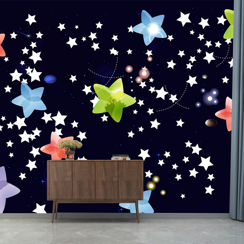 Decorative Illustration Mural Wallpaper Starry Sky Indoor Wall Mural