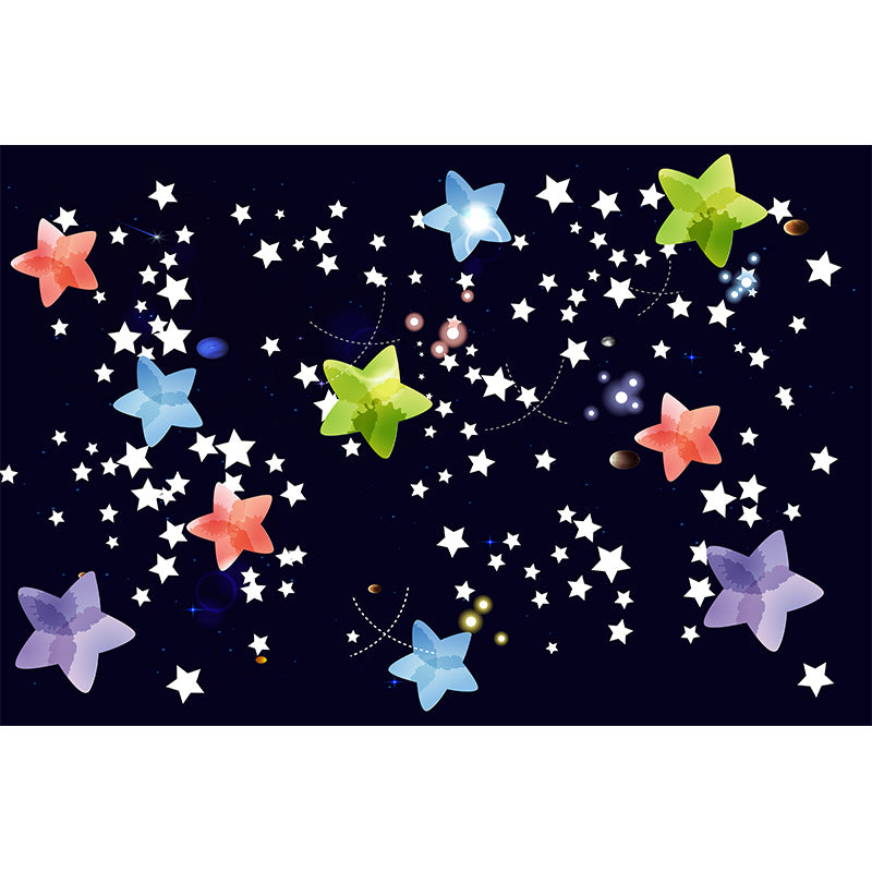 Decorative Illustration Mural Wallpaper Starry Sky Indoor Wall Mural