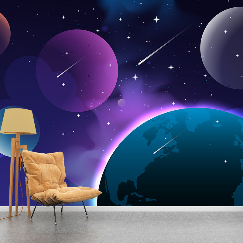 Environmental Wall Mural Wallpaper Universe Pattern Living Room Wall Mural