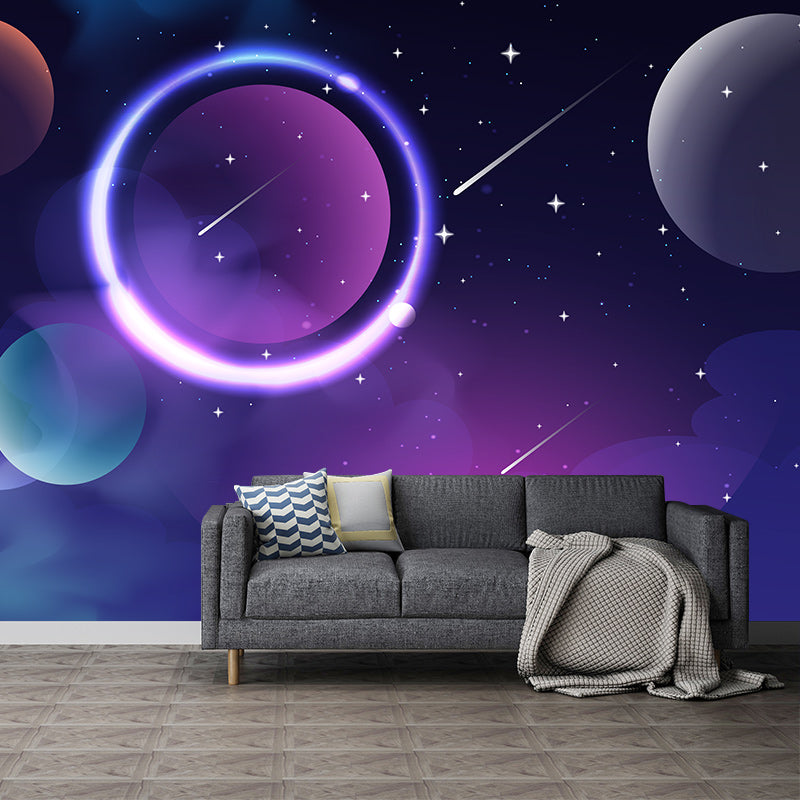 Universe Pattern Mural Wallpaper Illustration Indoor Wall Mural