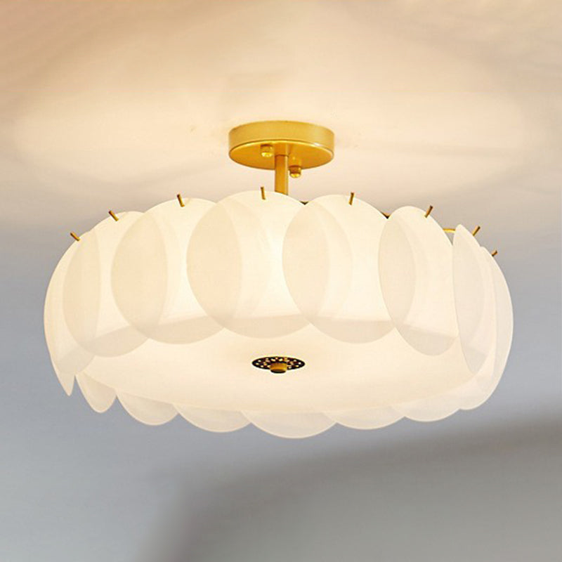 Nordic Ceiling Light Simple Glass Flush Mount Light Fixture for Sitting Room