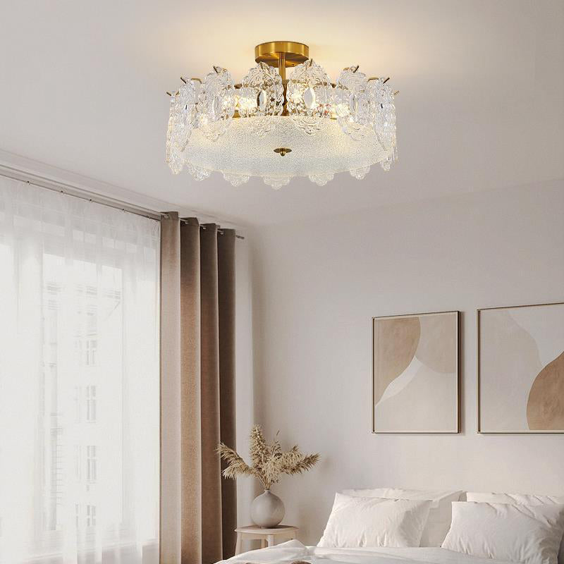 Nordic Ceiling Light Creative Glass Flush Mount Light Fixture for Sitting Room