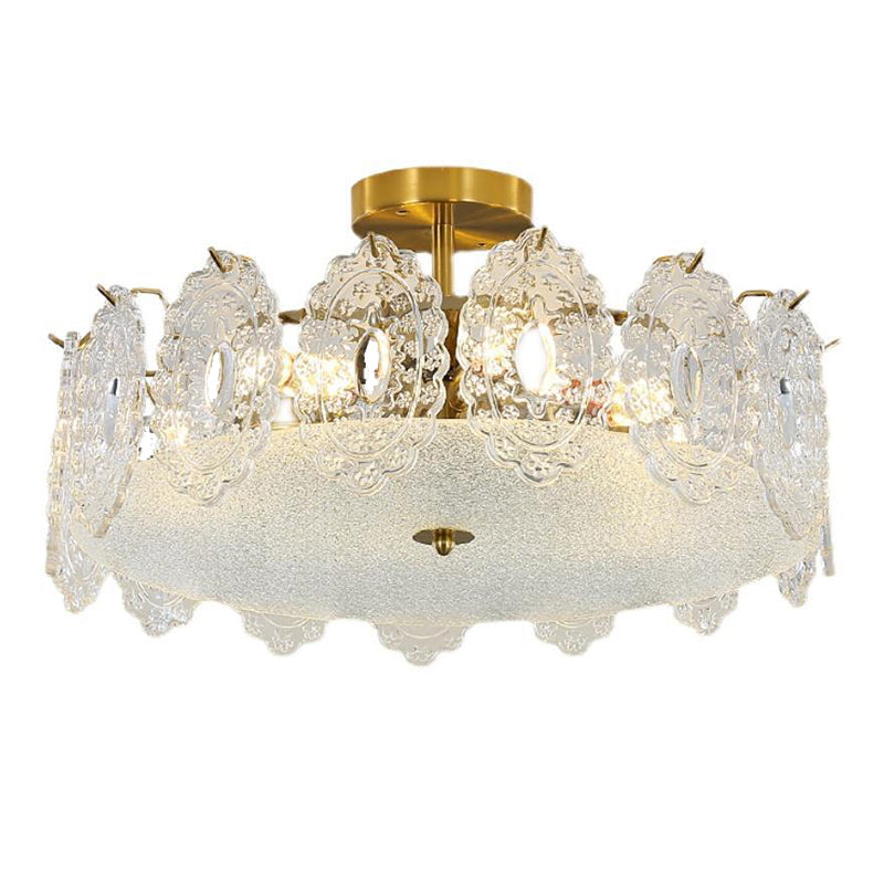 Nordic Ceiling Light Creative Glass Flush Mount Light Fixture for Sitting Room