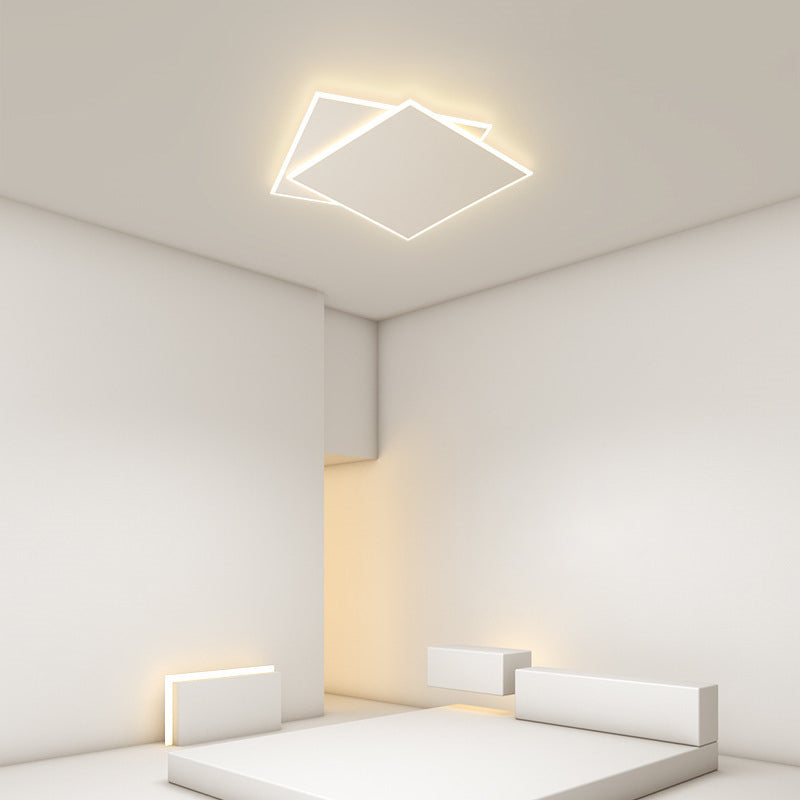 White LED Ceiling Light Contemporary Flush Mount Lighting for Restaurant