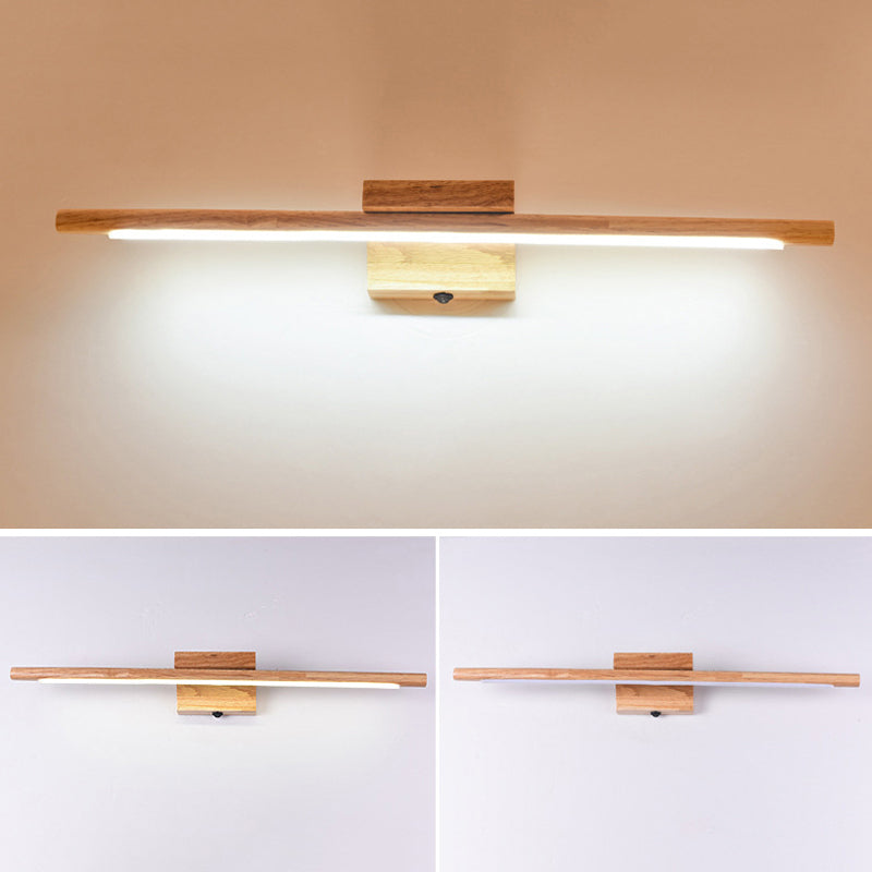 Modernism Bath Bar Vanity Lighting LED Wood Light for Bathroom