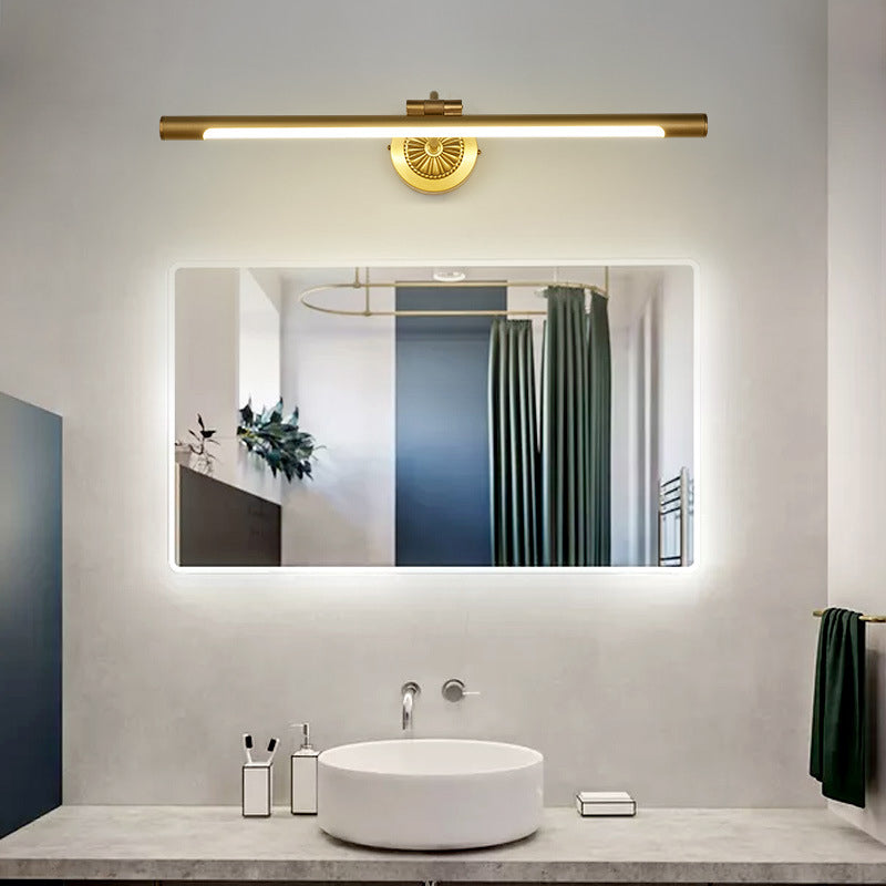 Modernism Bath Bar Vanity Lighting Golden LED Metal Light for Bathroom