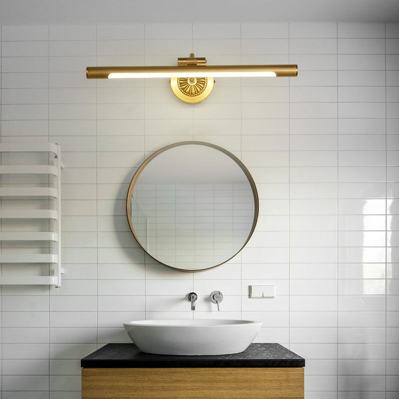 Modernism Bath Bar Vanity Lighting Golden LED Metal Light for Bathroom