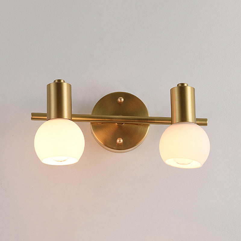 Contemporary Metal Vanity Lighting Golden Bath Bar Light for Bathroom