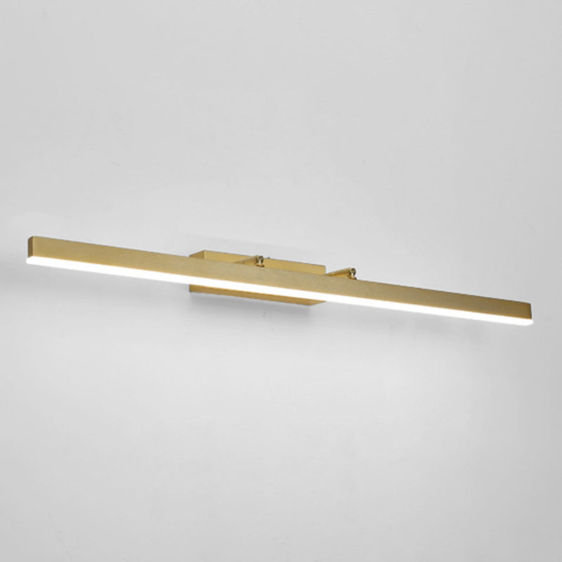 Golden LED Light Bath Bar Contemporary Vanity Lighting for Bathroom