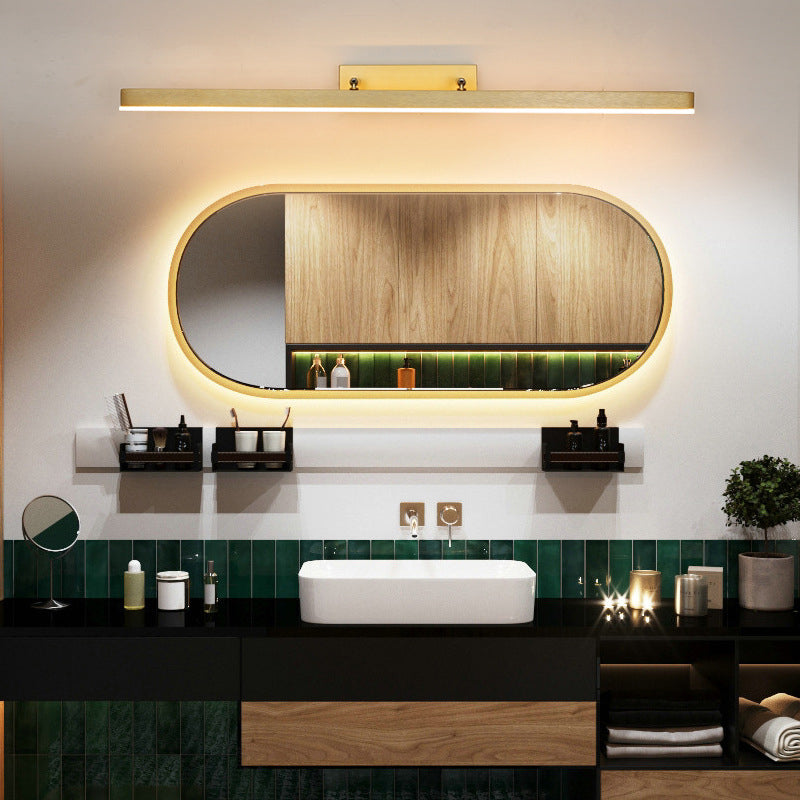 Golden LED Light Bath Bar Contemporary Vanity Lighting for Bathroom