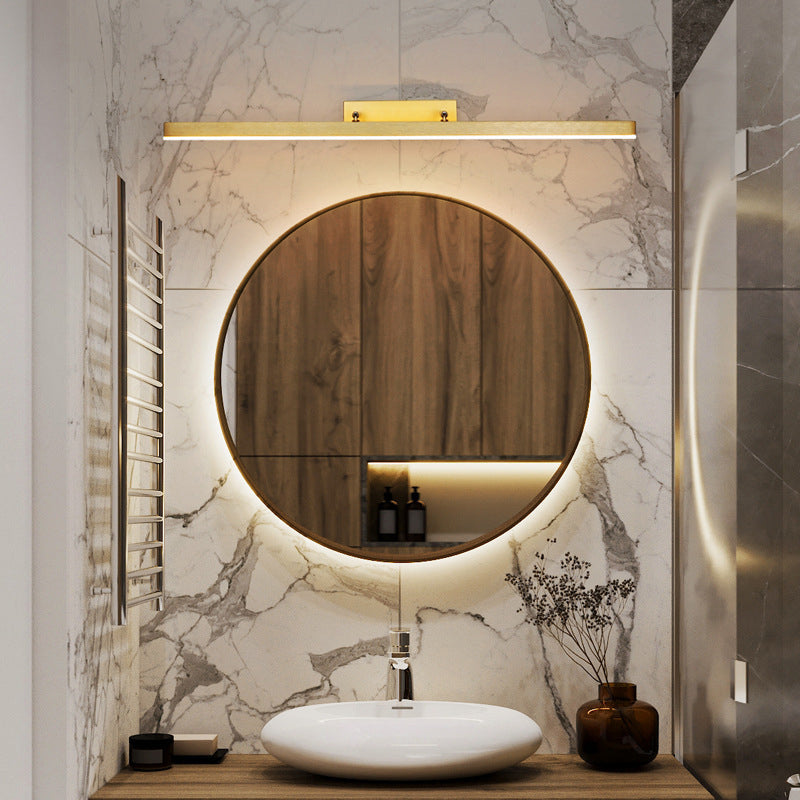 Golden LED Light Bath Bar Contemporary Vanity Lighting for Bathroom