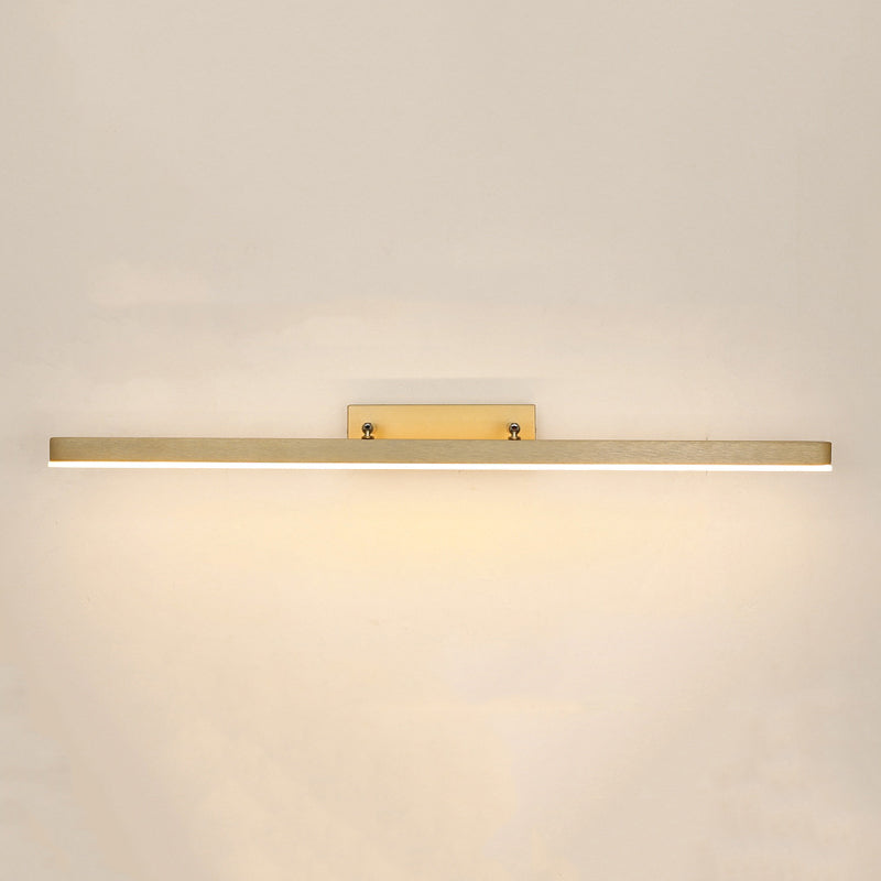 Golden LED Light Bath Bar Contemporary Vanity Lighting for Bathroom