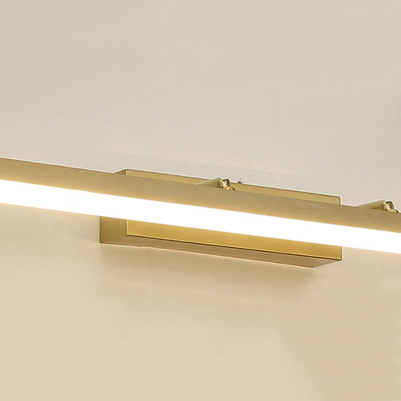 Golden LED Light Bath Bar Contemporary Vanity Lighting for Bathroom