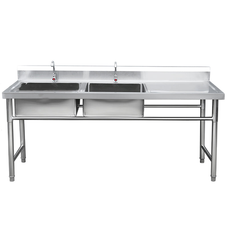 Stainless Steel Sink Undermount Kitchen Sink with Faucet and Base