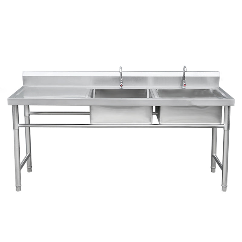 Stainless Steel Sink Undermount Kitchen Sink with Faucet and Base