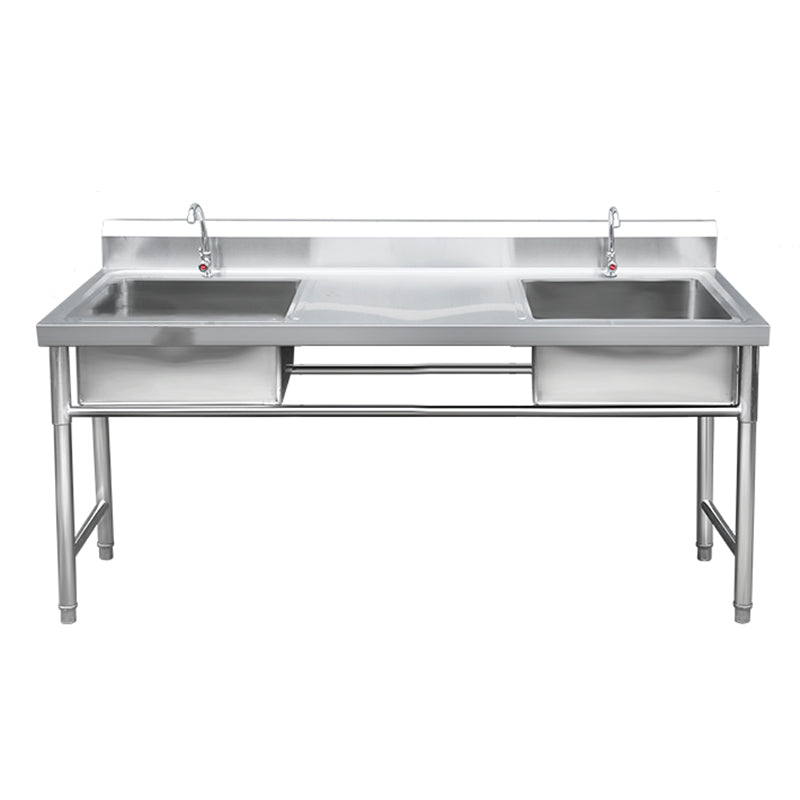 Stainless Steel Sink Undermount Kitchen Sink with Faucet and Base