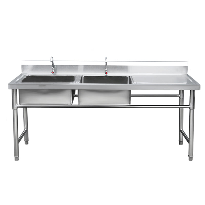 Stainless Steel Sink Undermount Kitchen Sink with Faucet and Base