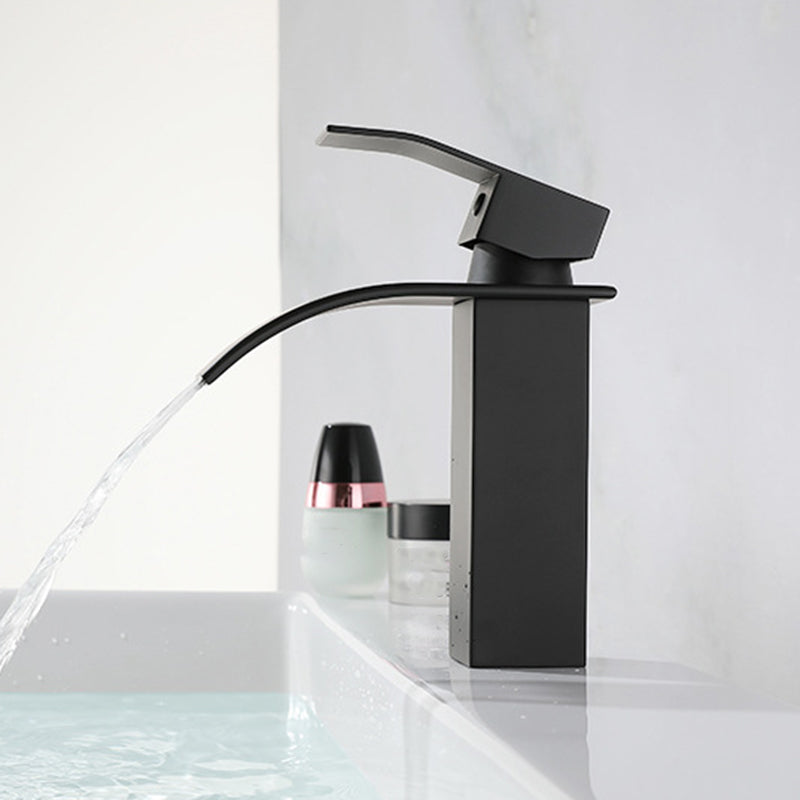 Waterfall Spout Sink Bathroom Faucet Light Luxury Basin Lavatory Faucet