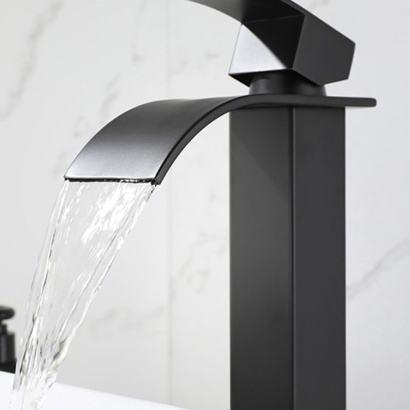 Waterfall Spout Sink Bathroom Faucet Light Luxury Basin Lavatory Faucet